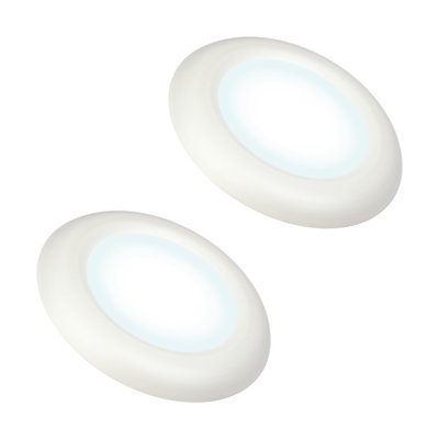 6" LED Flush Mount Ceiling Light – Dimmable, Slim Puck Downlight - Energy Efficient LED Light - Multi-Purpose Easy-Install Light Fixture