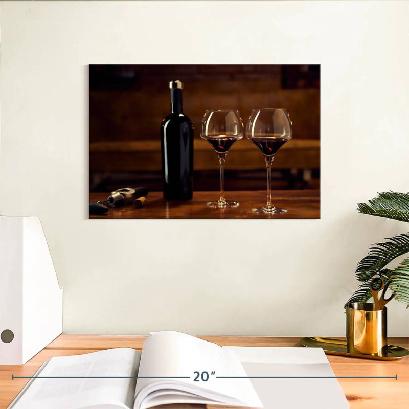Yarlin Red Wine Drinking, 8" H x 12" W