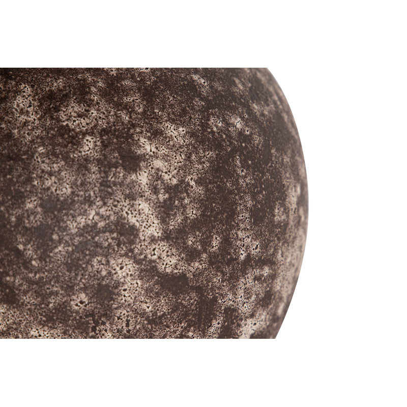 CERAMIC VASE, Brown, overall height- 35cm