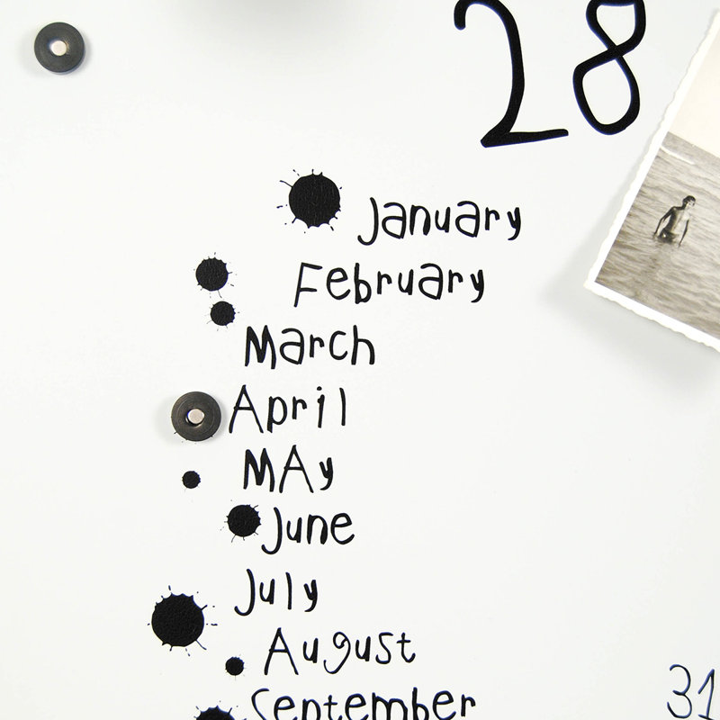 Magnetic Metal Photo Memo Board, White