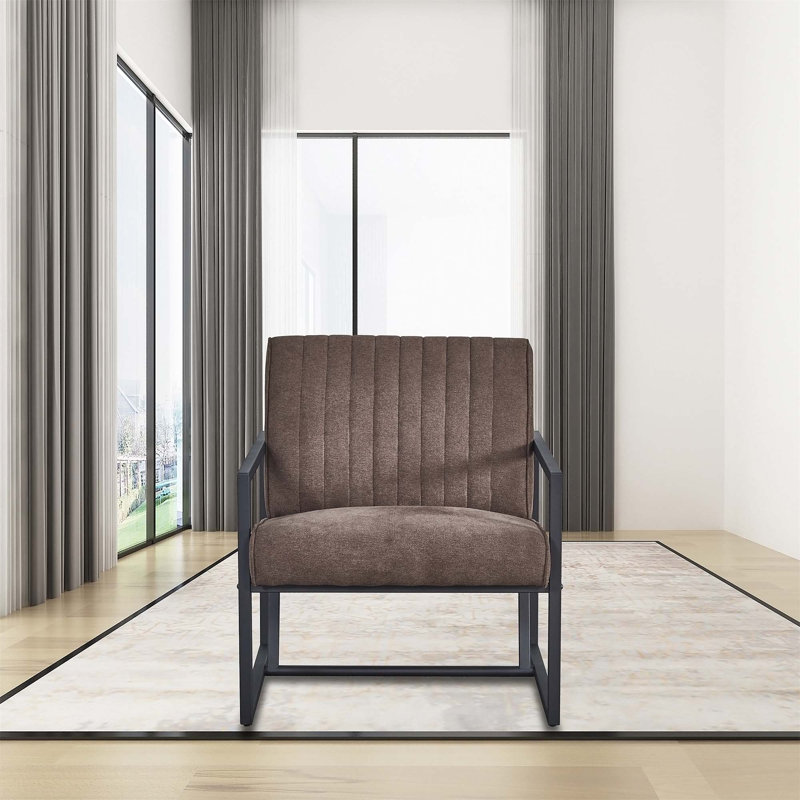 Versatile Convertible Sleeper Chair Sofa Bed for Compact Spaces, Brown Fabric