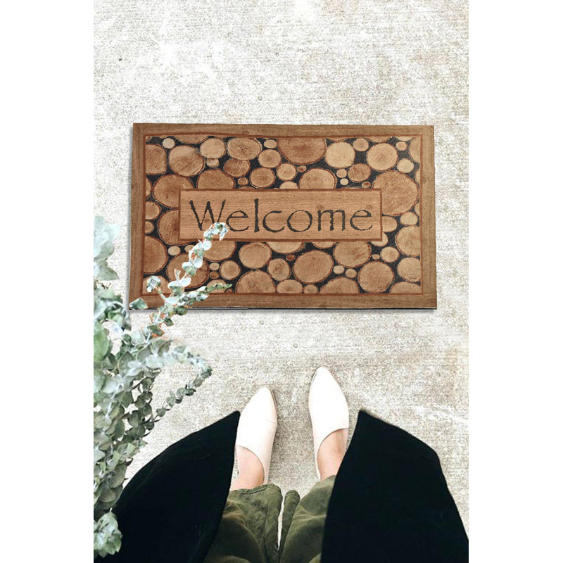 Durable PVC Doormat, Non-Slip Underside, 15.7 x 23.6 inches | 100% PVC Material, Machine Washable at 86°F | Perfect for Indoor & Outdoor Use, Easy to Clean, Stylish & Functional Welcome Mat