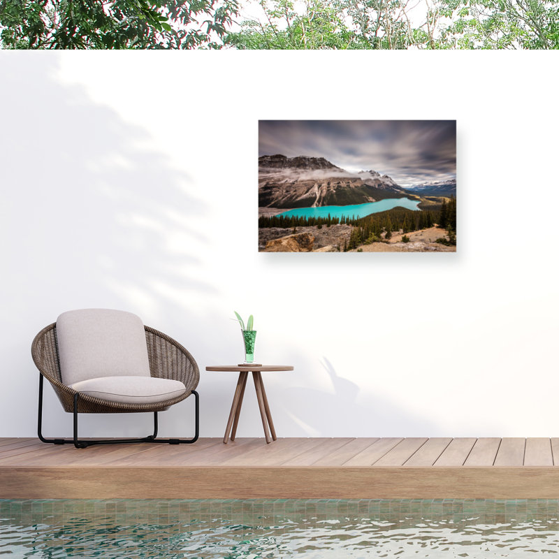 «Moody Peyto Lake» sur impression sur toile, H 16 po x l 24 po