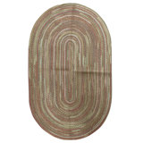 Hand Knotted Wool Area Rug in Straw