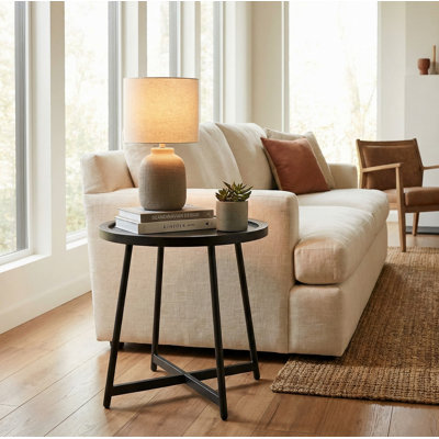 Tray Top Cross Legs End Table