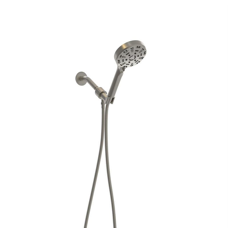 Tête de douche à tête haute réglable, Nickel brossé