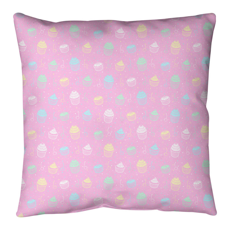 Coussin de sol Katelyn Elizabeth, 28 po x 28 po, Rose