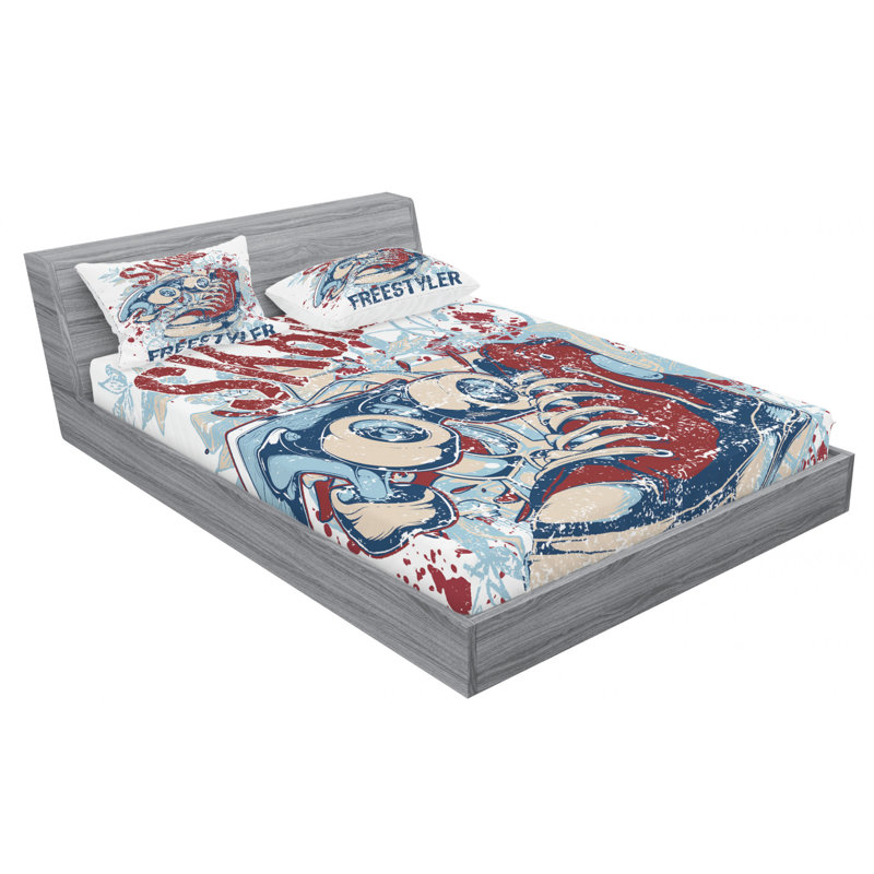 Microfiber Sheet Set, Queen Sheet Set with Fitted Sheet