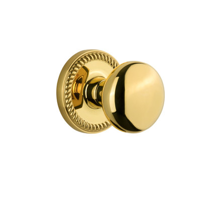 Grandeur Newport Rosette Passage with Fifth Avenue Door Knob