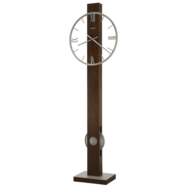 Halo 80" Solid Wood Floor Clock