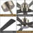 Leresa 60'' Ceiling Fan with LED Lights-458441611