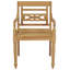 Chaise de patio en teck avec coussins Orenthal-1387923443