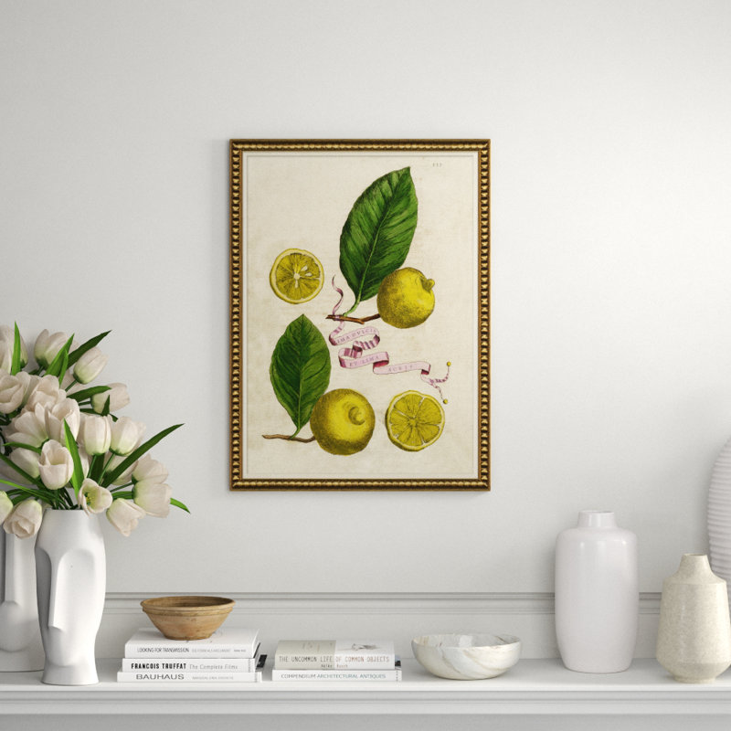 Lemons And Pink Ribbons 4 Giclee Print