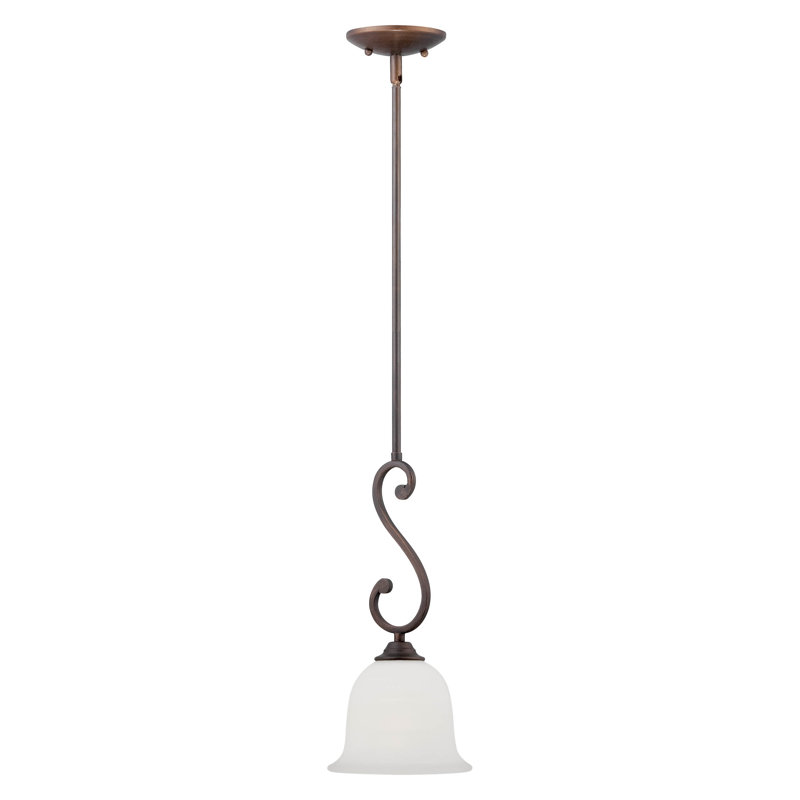 Luminaire suspendu en forme de cloche à 1 lumière Ranlo
