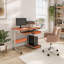 Bureau d'ordinateur complet, fini bois