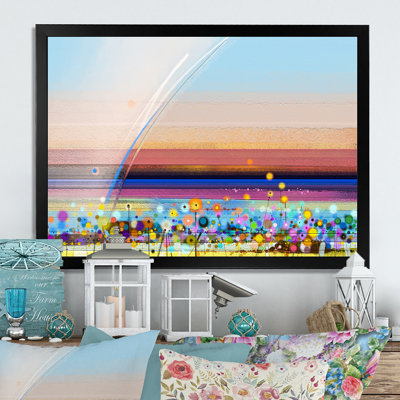 «Abstract Colorful Summer Field», reproduction sur toile flottante
