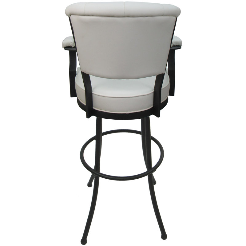 Tabouret très grand Hallah, Blanc / gris