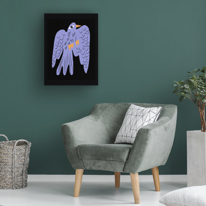 «Little Dean Blue Bird», art sur toile, H 35 po x l 47 po