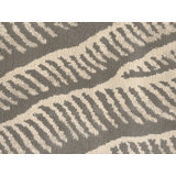 Rippling Hand Knotted Abstract Area Rug in Tin