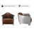 Alvenia 31.1"W Tufted Genuine Leather Accent Armchair-773967292
