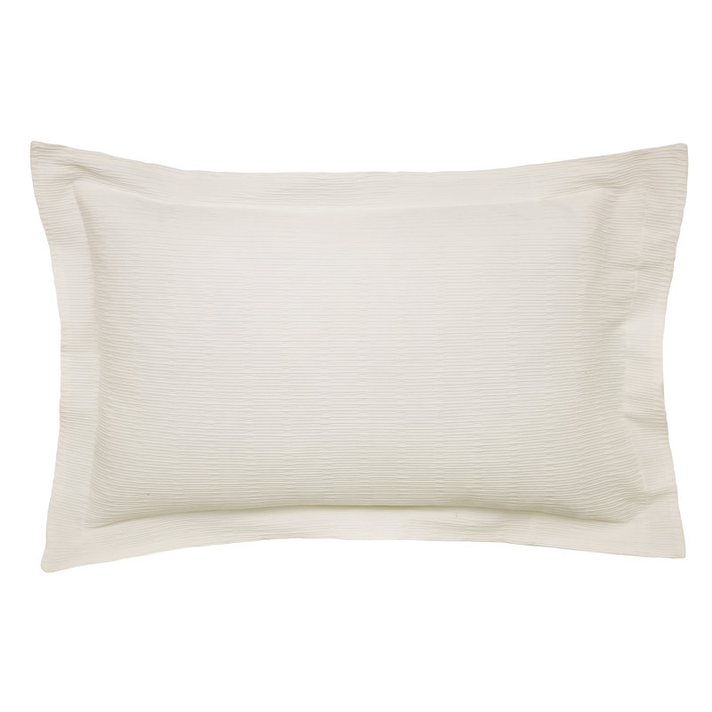 Asha Weave Cotton Oxford Pillowcase Chalk
