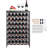 42 Bottle 7-Tier Modular Wine Rack Bamboo Wood Display Shelf with TableTop