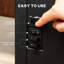 Rosalind Wheeler 39cm W Black Electric Fireplace
