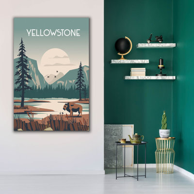 "Epic Graffiti" Yellowstone "par Omar Escalante, art mural sur toile
