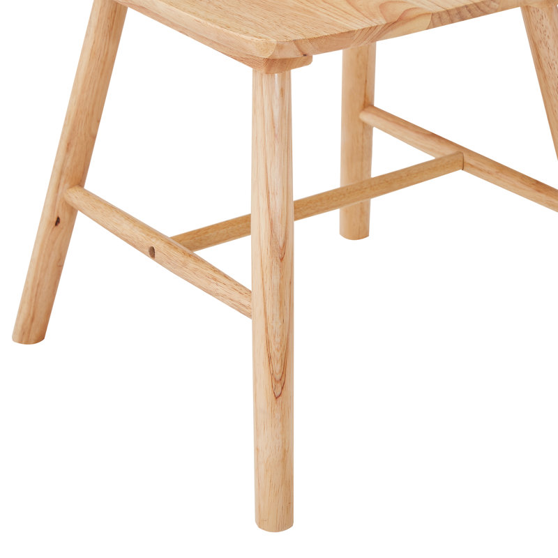 Ternell Rubber Wood Dining Chairs, Natural