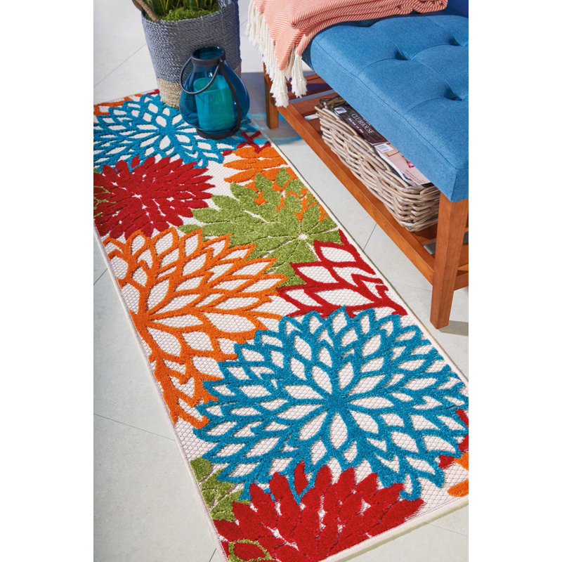 Abela Floral Indoor Rug, Runner 2' x 6'