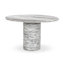 Reeves Round Marble Pedestal Dining Table