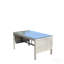 Table basse d'extérieur 1 table basse avec verre trempé transparent
