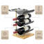 3 Bottle Tabletop Wine Bottle Rack Black