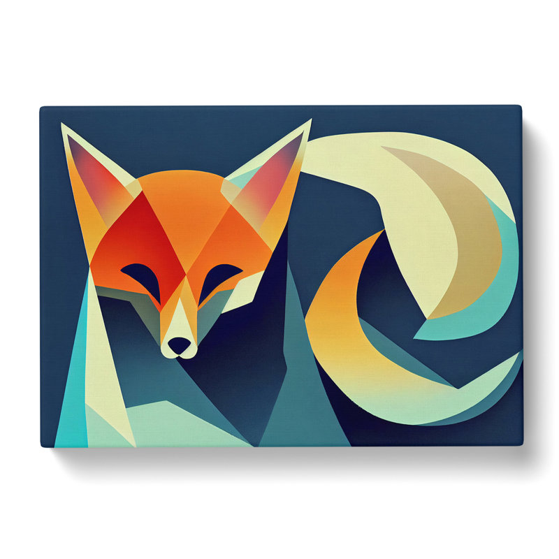 Unimaginable Abstract Fox - Wrapped Canvas, 50cm H x 76cm W x 3cm D