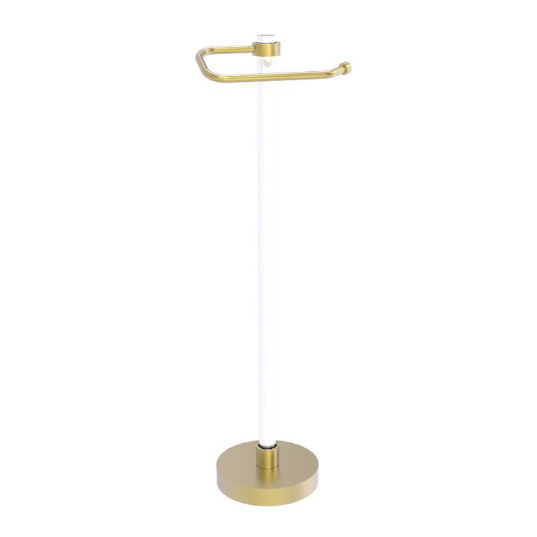 Allied Brass Matte Black Freestanding Single Post Toilet Paper Holder in  the Toilet Paper Holders department at