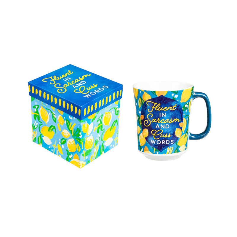 17 oz verre sans pied avec boîte, «I Am The Secret»