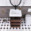 Meuble-lavabo simple 24 po avec surface solide Saunder-2038614344-2038614345