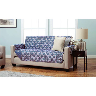 Reversible Box Cushion Sofa Slipcover