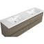 Meuble-lavabo mural 72 po avec lavabo, meuble-lavabo mural 72 po avec lavabo en résine et quatre tiroirs-111124050