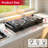 Black 2000W Countertop Double Burner Electric Coil Hot Plate with 5-Temperature Settings and Portable Side Handles-119273598