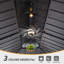 Gazebo à toit rigide 3 x 4,25 m - Toit double en acier galvanisé et structure en aluminium-136680659