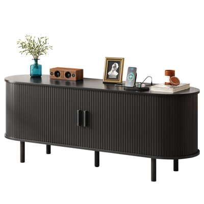 Meuble télé avec rangement et tablettes Jalonda