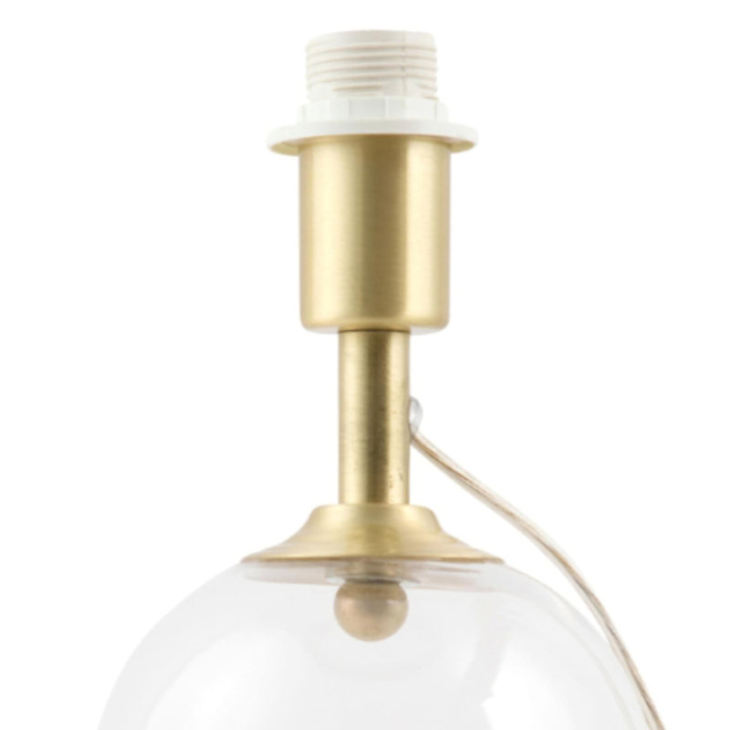 Axelrad Glass Table Lamp, Satin Brass
