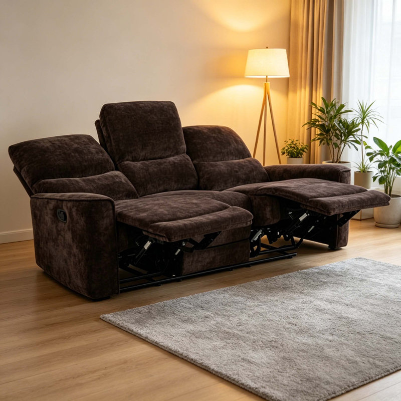 Canapé inclinable Trask, Dark Brown