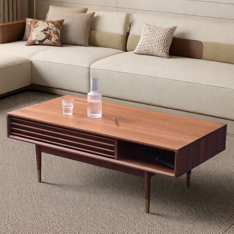 Retro minimalist line design coffee table