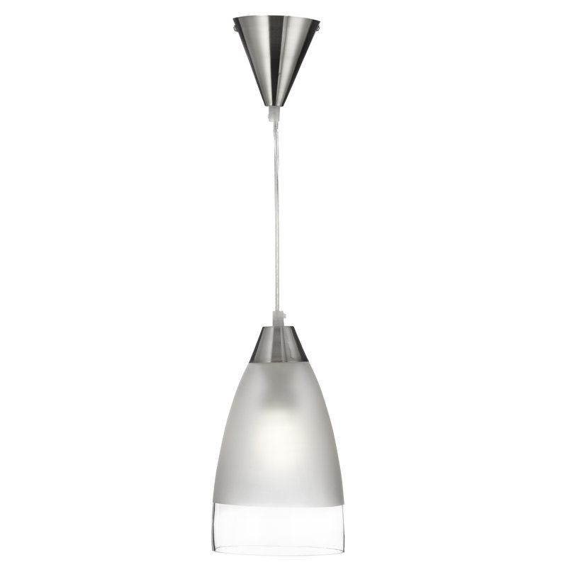 Cracraft 1 - Light Satin Silver Cone Pendant