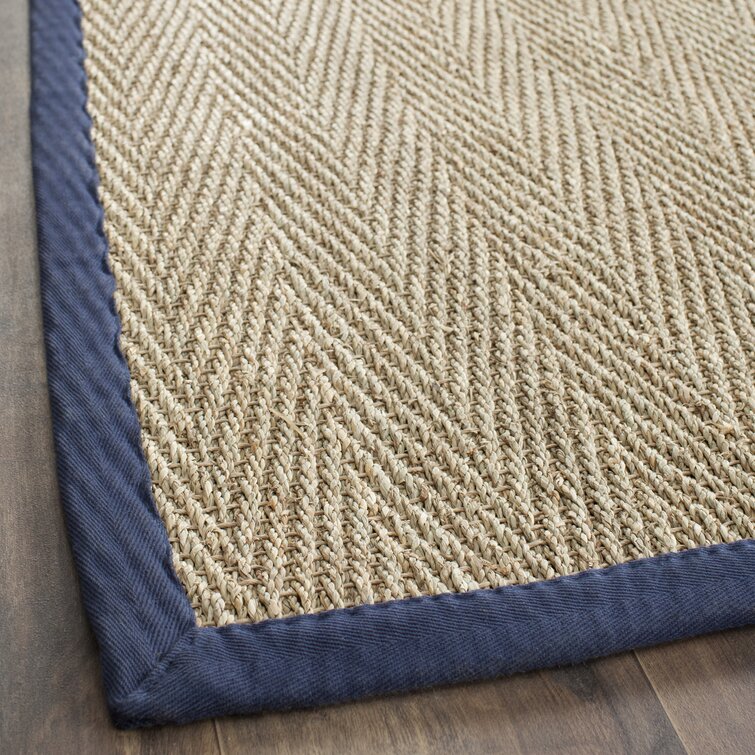 Coweta Bamboo Slat/Seagrass Brown Rug