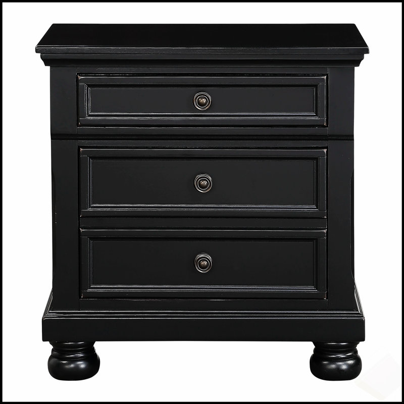 Table de chevet décontractée transitionnelle avec tiroir caché et pieds en chignon, parfaite pour le rangement et la décoration de la chambre
