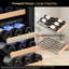 Mini réfrigérateur à vin à deux zones de 15 pouces - peut contenir 30 bouteilles, refroidisseur à vin encastré ou autoportant polyvalent, porte réversible, éclairage à DEL et verrou de sécurité