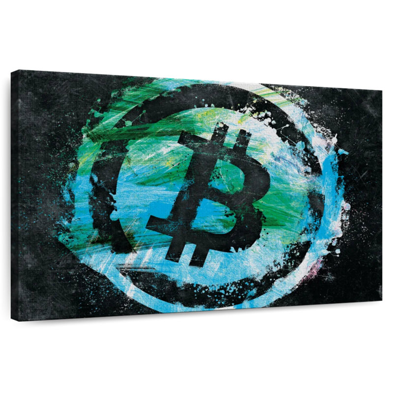 Kerner Bitcoin Logo X, 20" H x 30" W